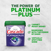 Platinum Plus Dishwasher Pods by Cascade – 28 Count (Pack of 1), No Color, Model 80374826