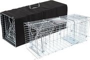 JT Eaton 24" Humane Live Catch Trap with Black Protective Cage Cover