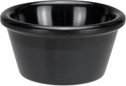 Winco - RP-6K - 6 Oz Plain Black Ramekin