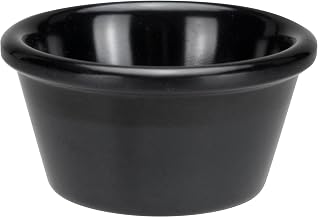 Winco - RP-6K - 6 Oz Plain Black Ramekin