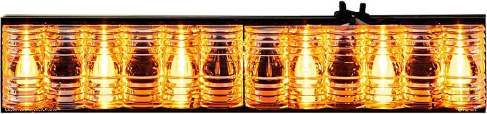 Buyers Products 3024635 Amber Corner Strobe D Fuser Light, 6 LED Accessory for LED Modular Light Bars, Strobe Warning Light for Work Trucks & Utility Vehicles, 5 Year Warranty, Amber LEDs