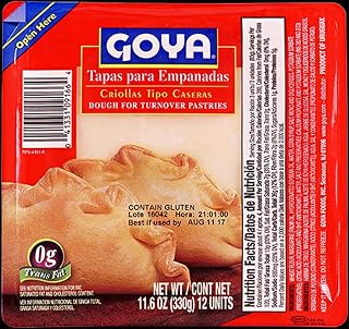 Goya Tapa Empanada Dough Shell, 11.6 Ounce -- 16 per case.