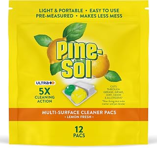 Pine-Sol Ultra+ All Purpose Cleaner Pacs Lemon Scent - 12 Count