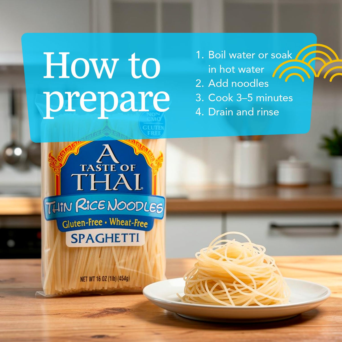 A Taste of Thai Spaghetti / 16 Ounce (Pack of 1) / 1 Noodle
