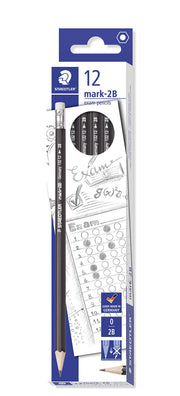 Blacklead Pencils 2B (Box of 12) by STAEDTLER – 1 Count (Pack of 1), Wood, Black, Model 132 12