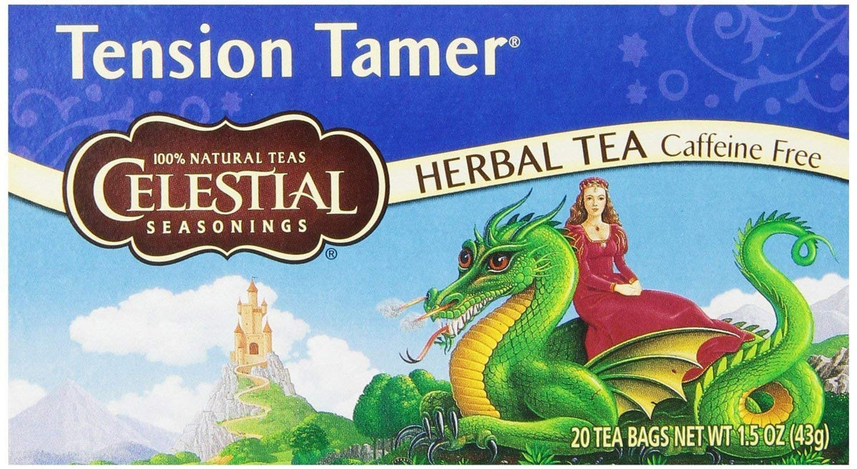 Tension Tamer Herb Tea by Celestial Seasonings – 20 Count X 3 (60 bags total [20 bags per box] ), Pack of 3, Model 00078707