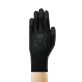 EDGE 48126 Black Polyurethane Coated Safety Work Glove Vend Pack Size 7 144 Pairs by Ansell – 7, Polyester, Black, Pack of 144, Model 48126-7-VEND