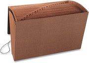 SMEAD TUFF Expanding File, 21 Pockets, Alphabetic (A-Z), Flap and Cord Closure, Legal Size, Redrope (70320), Pack of 1