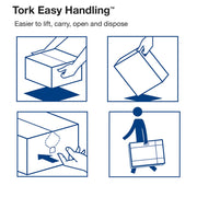 Tork 12 pack / 1200 Feet (Pack of 12) / White Paper & Plastic