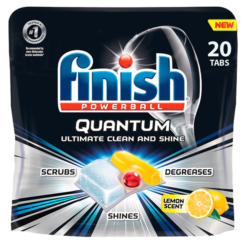 Finish 20 Count (Pack of 8) / Ultra-Degreaser / 1 Dishwasher Detergent