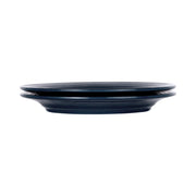 Round Two-Tone Plate by Elite Global Solutions – 9" dia., Melamine, Abyss Gloss Inside/Lapis Matte Outside, Pack of 6, Model D897GM-ABY/LAP