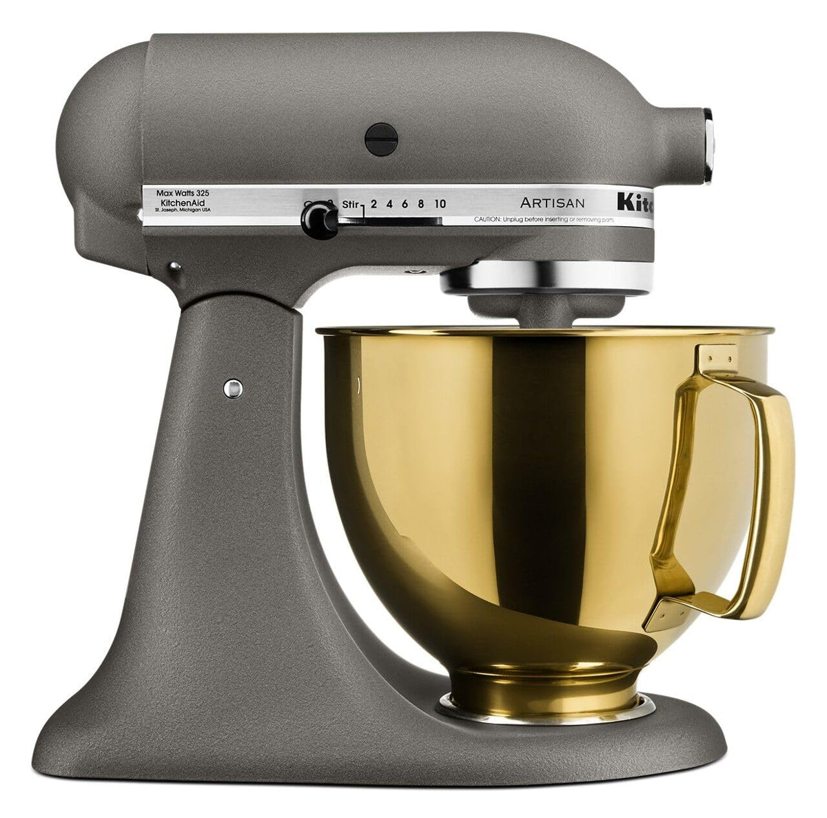 5 Quart Stand Mixer Bowl by KitchenAid – 5 Q, 5.0 quarts, Stainless Steel, Radiant Gold, Model KSM5SSBRG