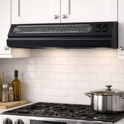 Summit 20” Range Hood Recirculating by Summit Appliance – 20 Inch, Stainless Steel, Black, Model HRTX20B