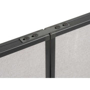 Office Partitions Straight Connector Kit by Global Industrial – Steel, Black, Model 238644