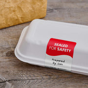 TamperSeal Tamper-Evident 2" x 4" Writable Delivery Label (Roll of 500) by DayMark Safety Systems – 500 Count (Pack of 1), Paper, Red/White, Model IT119541