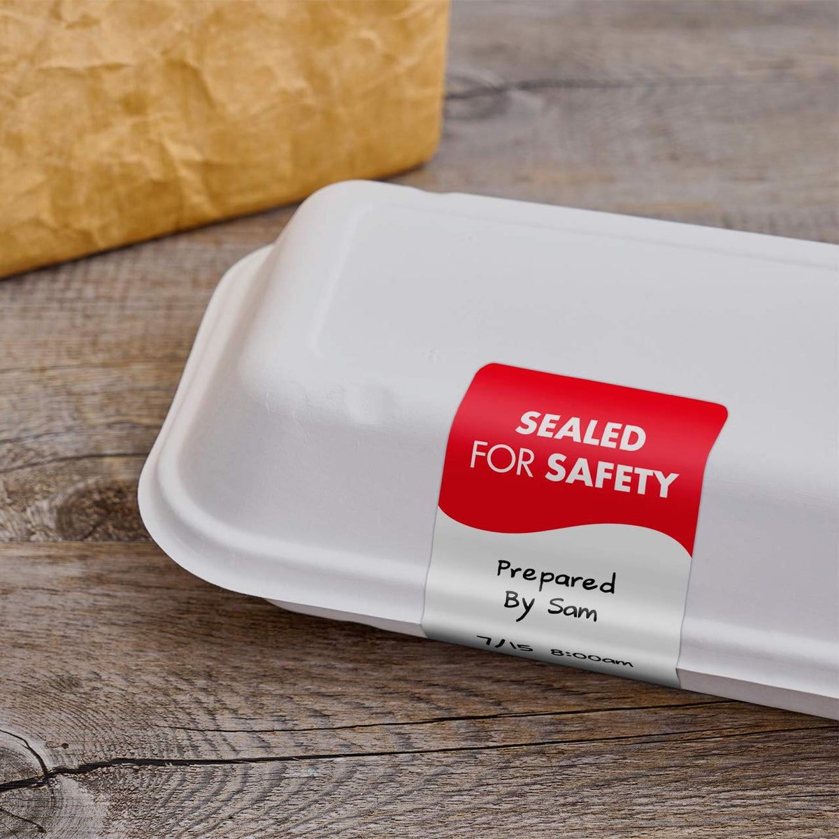 TamperSeal Tamper-Evident 2" x 4" Writable Delivery Label (Roll of 500) by DayMark Safety Systems – 500 Count (Pack of 1), Paper, Red/White, Model IT119541