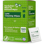 Diamond Wipes HandyClean Pre-Moistened Lens & Eyeglass Cleaner Wipes 6x5 in, 100 Count