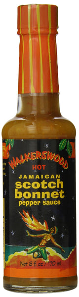 Jamaican Scotch Bonnet Pepper Sauce by WALKERSWOOD – 6 Fl Oz (Pack of 1), Red, Model 546G