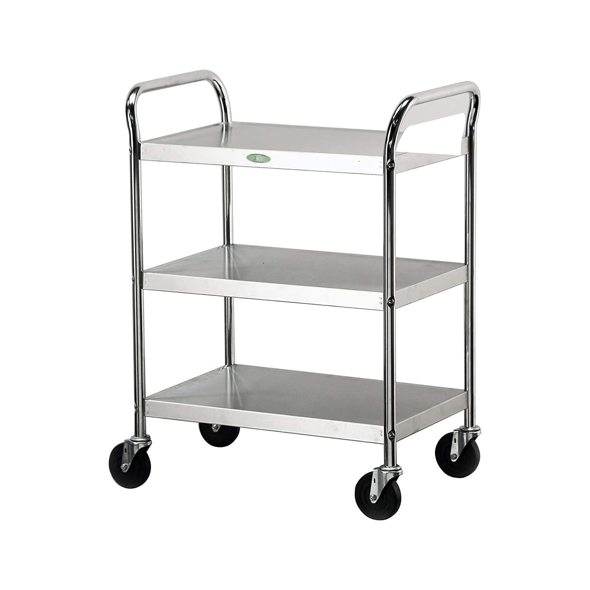 Manufacturing K.D. Utility Cart by Lakeside – Stainless Steel, Chrome