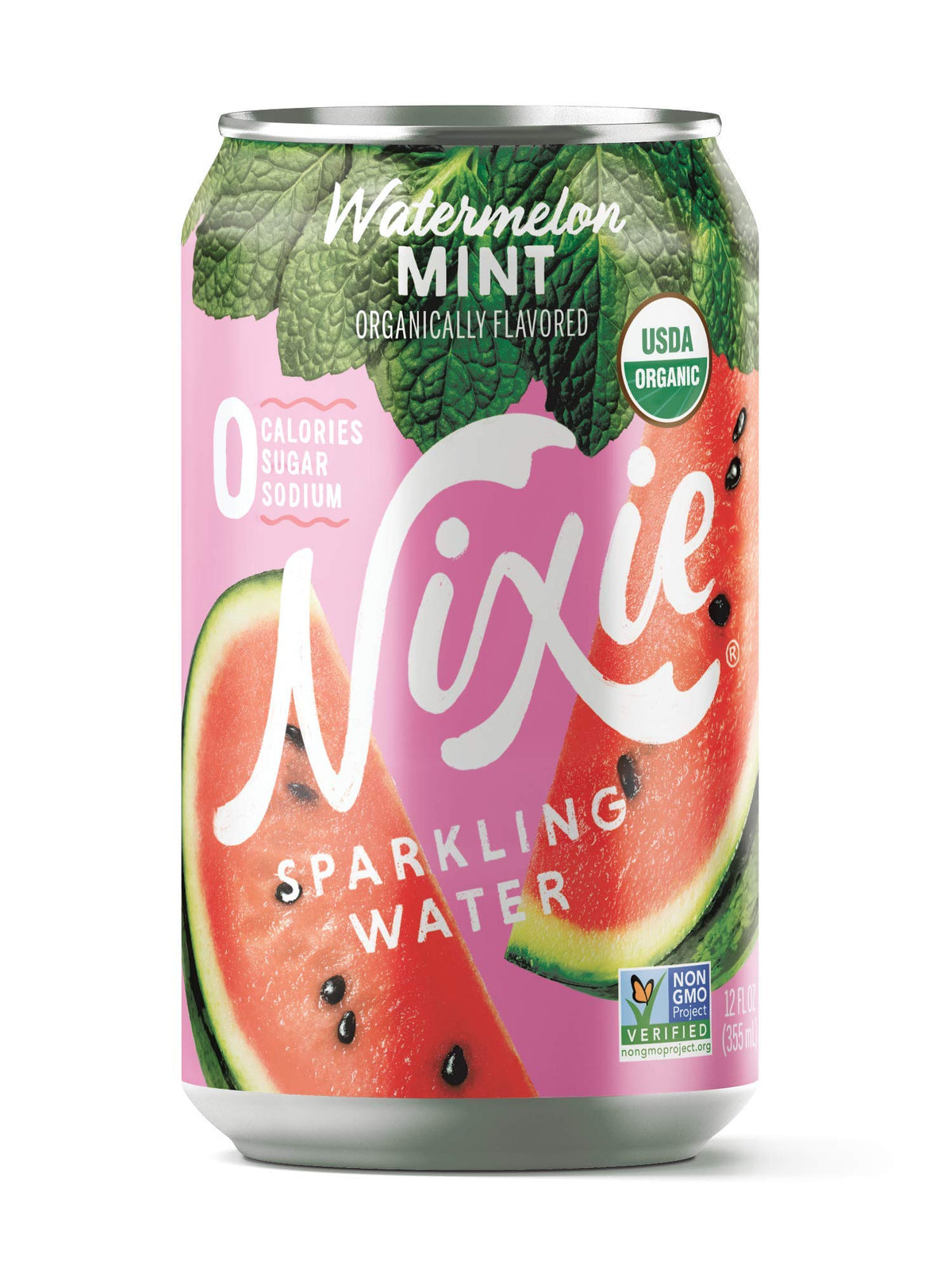 Nixie Watermelon Mint / 12 Fl Oz (Pack of 24) / 24 Carbonated Water