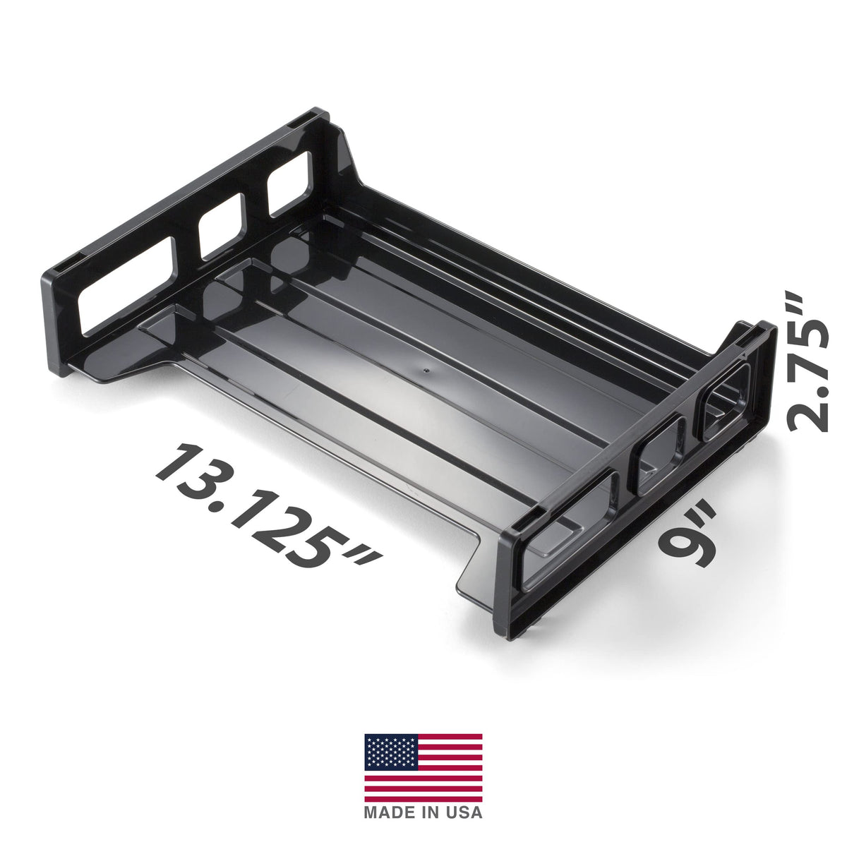 Letter Tray by Officemate – Paper, Black, Pack of 12, Model 21002