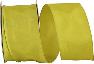 Reliant Ribbon 97895W-041-40J Katy May 2 Wired Edge Ribbon, 2-1/2 Inch X 25 Yards, Chartreuse