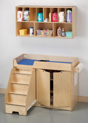 Diaper Organizer by Jonti-Craft – 1 count (pack of 1), Wood, Gray,red,black, Model 5141JC