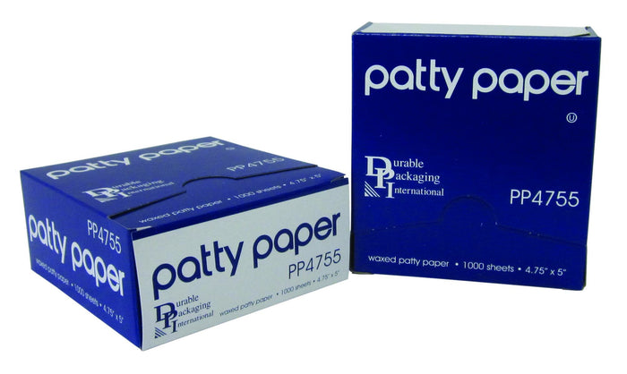 Durable Packaging Patty Paper, 4.75" Width, 5" Length (Pack of 24,000)