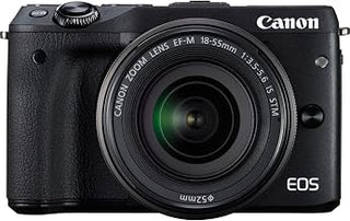 Canon EOS M3 Mirrorless Camera Kit with EF-M 18-55mm Image Stabilization (is) STM Lens - Wi-Fi Enabled (Black) (Renewed)