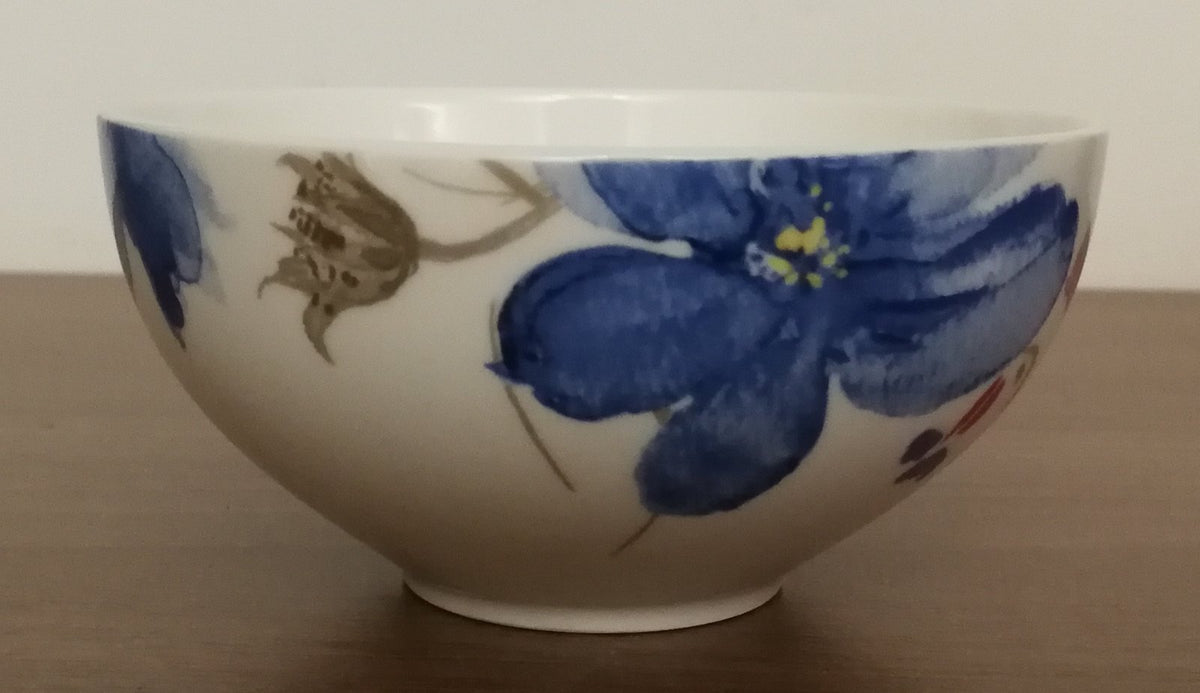 Mariefleur Gris Basic Teacup by Villeroy & Boch – 4.1 Ounces, 120 milliliters, High-Quality Porcelain, Gray, Model 10-4104-1270