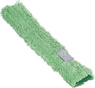 UNGER Commercial 14" Micro StripWasher® Sleeve – High-Absorption Microfiber with Integrated Scrub Pad for Streak-Free Window Cleaning NS350