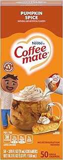 Nestle Coffee mate Pumpkin Spice, Liquid Creamer Singles, 50ct (Pack of 1)