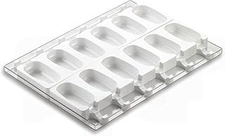 Silikomart Ice cream and cake lolly moulds, 12 servings of 90 ml, make ice lollies