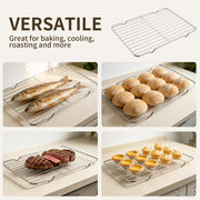 OGNWFUNK Roasting Rack Set, Stainless Steel Wire, 2 Pack