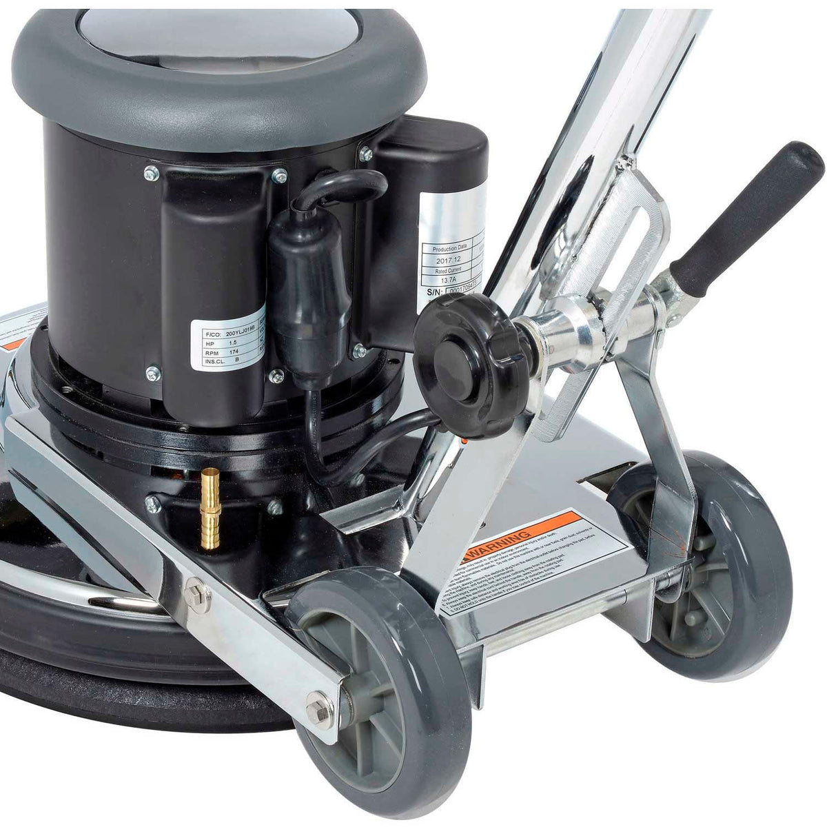 Corded Low Speed Floor Machine by Global Industrial – 47"H, Alloy Steel, Gray, Model 641251