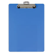 Plastic Clipboard by Officemate – 4 1/4" x 5 3/4" x 5", Plastic, Blue, Model OIC83048