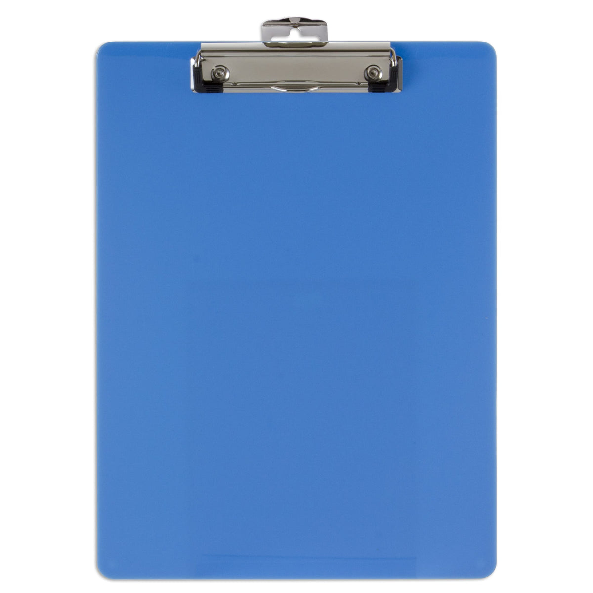 Plastic Clipboard by Officemate – 4 1/4" x 5 3/4" x 5", Plastic, Blue, Model OIC83048