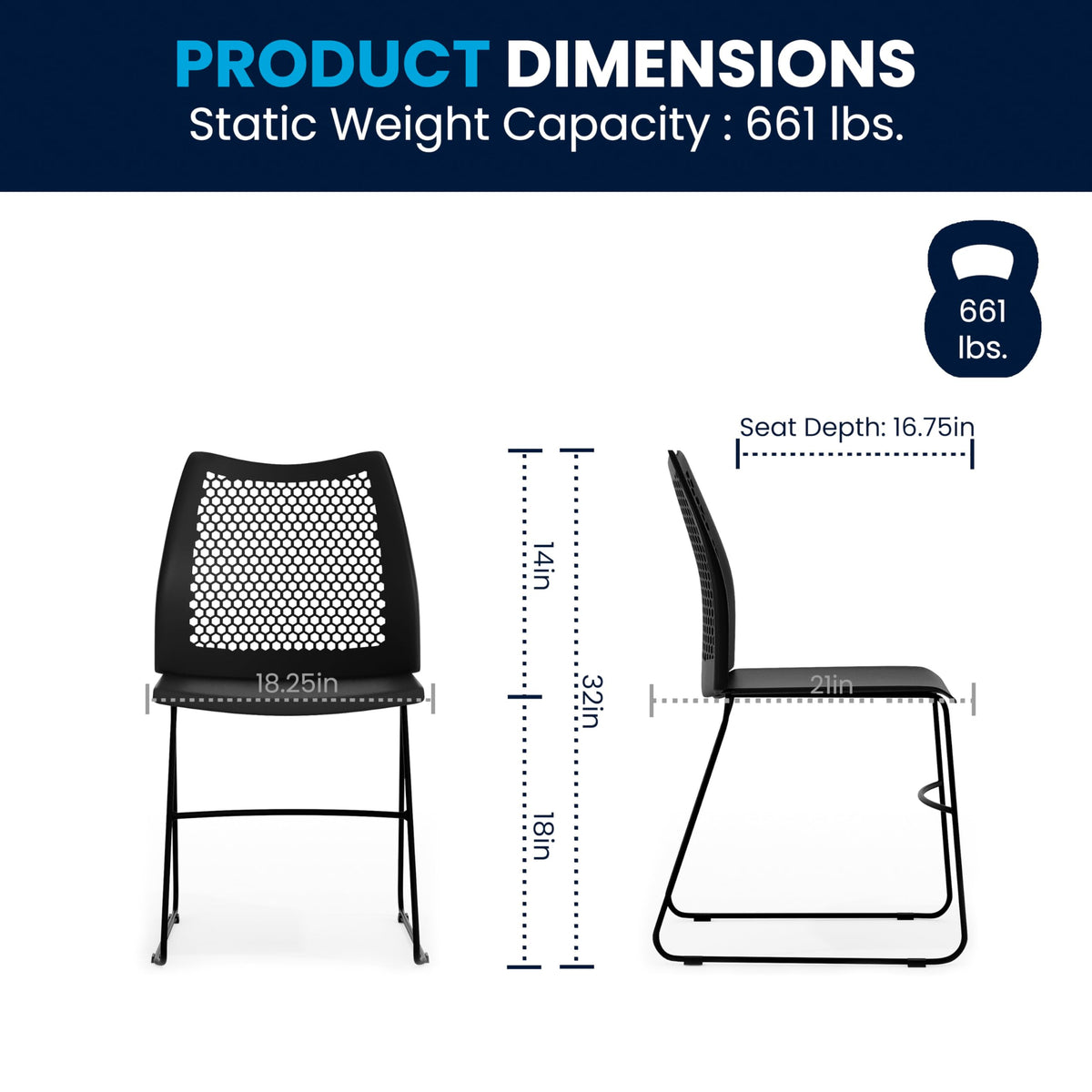 Flash Furniture Black / Set of 1 / Contemporary Home Office Desk Chairs