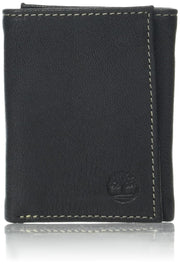 Men's Genuine Leather Rfid Blocking Trifold Wallet by Timberland – One Size, Leather, Black, Model D97018/08A