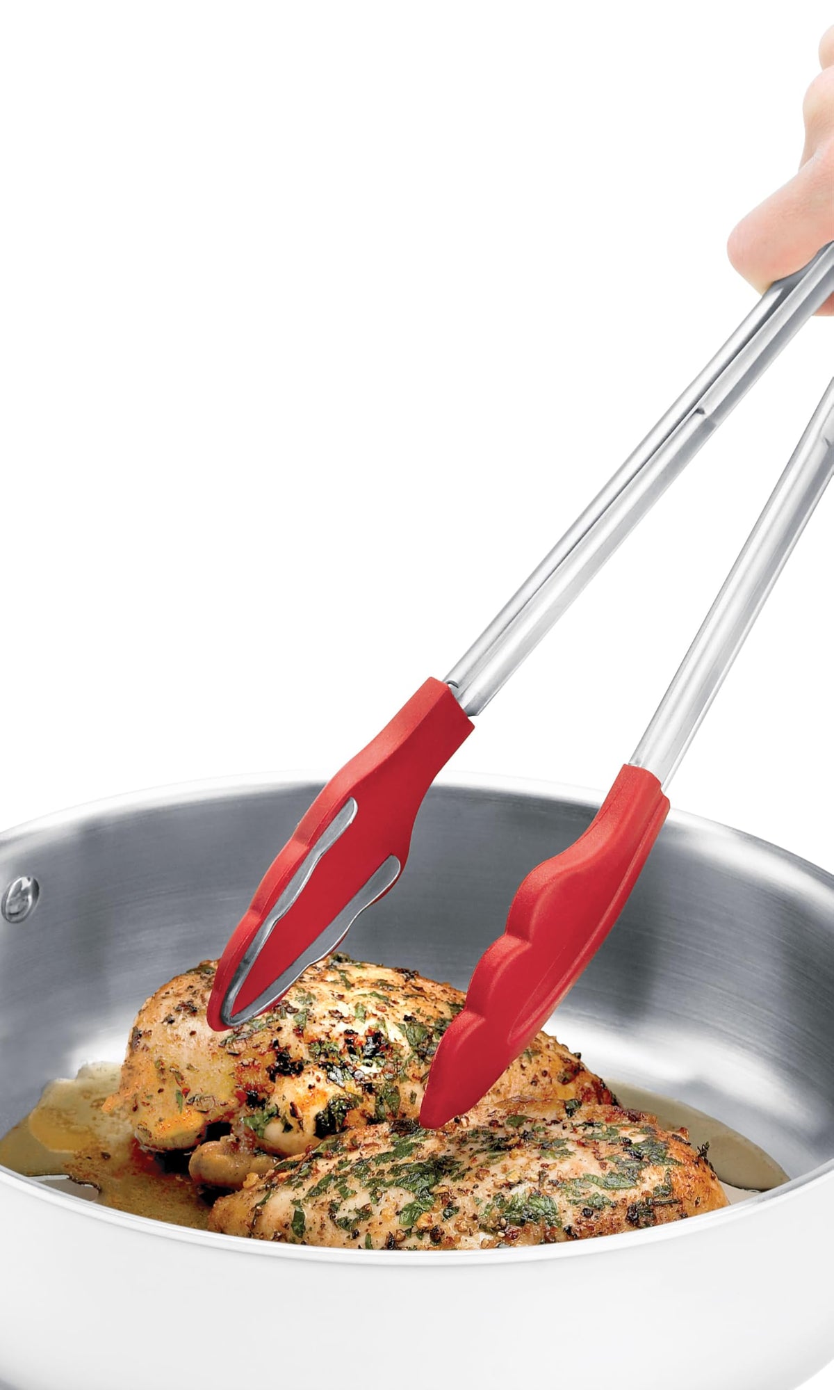 Cuisipro 12-Inch / Red / Locking Kitchen Tongs Tongs