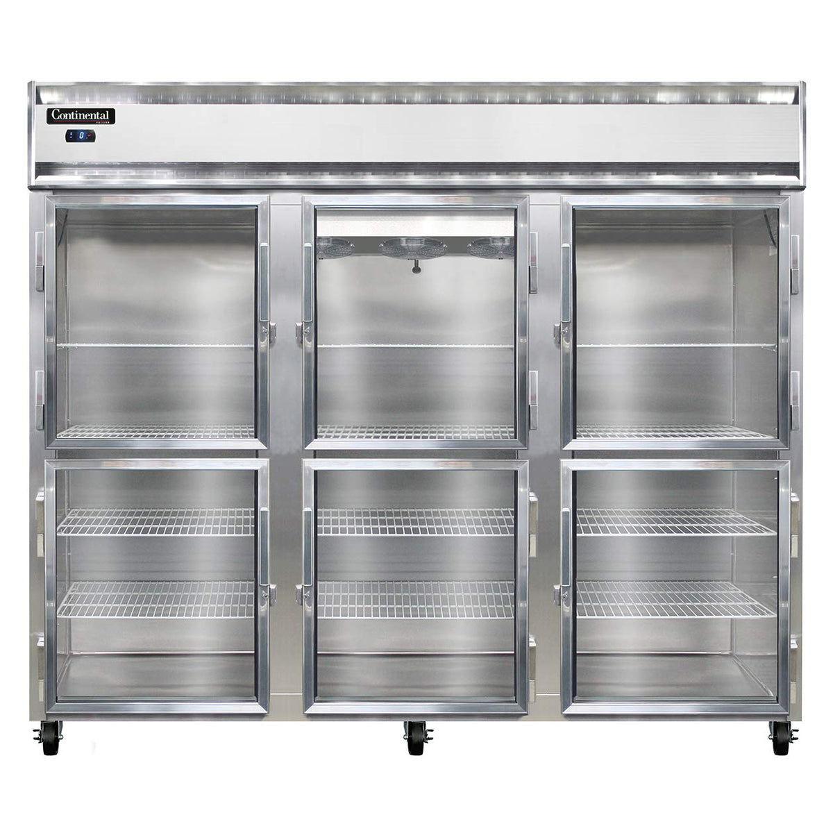 Extra-Wide Three Section Reach In Glass Door Freezer by Continental Refrigerator – Model 3FE-SA-GD-HD