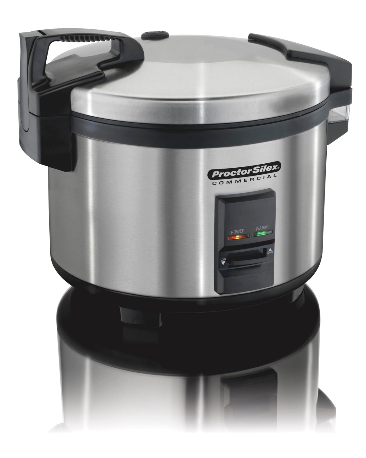 37540 Rice Cooker/Warmer by Proctor Silex Commercial – 40 Cup, 40.0 cups, Stainless Steel, Black, Model 022333375402