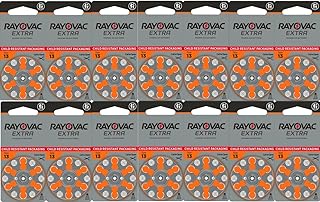 Rayovac Extra Hearing Aid Batteries, Size 13 (80 Total Batteries)