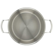 Tri-Ply Stock Pot by Winco – 6 Quarts, Stainless Steel, Silver, Model TGSP-6