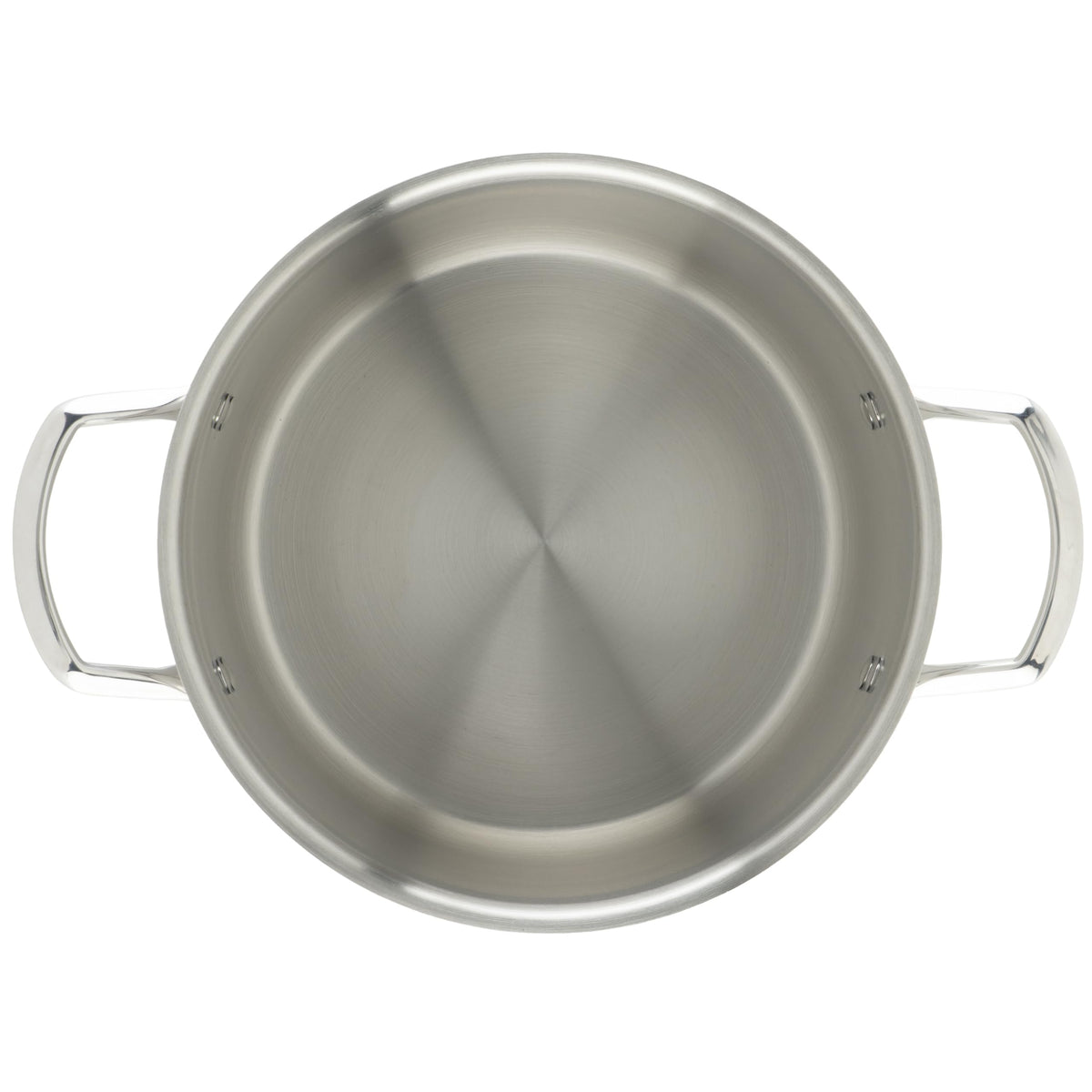 Tri-Ply Stock Pot by Winco – 6 Quarts, Stainless Steel, Silver, Model TGSP-6