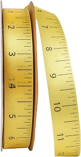 Reliant Ribbon Dyna Ruler Ribbon, 7/8 Inch X 25 Yards, Yellow