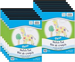 Pacon 9-inch x 12-inch Sketch Pad, 12/Bundle (PACMMK50105F-12)