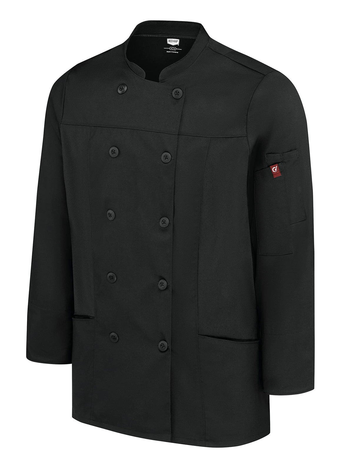 Red Kap X-Large / Black / Deluxe Airflow Chef Coat Chef Jackets