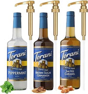 Torani Sugar Free Syrup | Brown Sugar Cinnamon, Peppermint & Salted Caramel