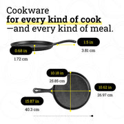 Lodge 1 / 4 Piece / Black Cookware Sets
